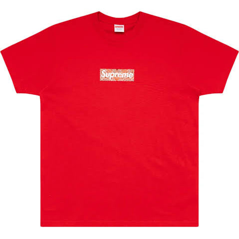 Supreme Bandana Box Logo Tee Red