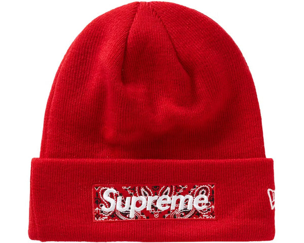 Supreme New Era Box Logo Beanie (FW19) Red