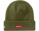 Load image into Gallery viewer, Supreme New Era S Logo Beanie Olive
