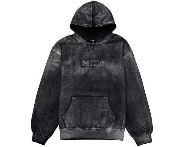 Supreme MM6 Maison Margiela Foil Box Logo Hooded Sweatshirt Black