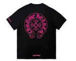 Load image into Gallery viewer, Chrome Hearts  Pink Horseshoe Pocket Short Sleeve T-Shirt Tee
