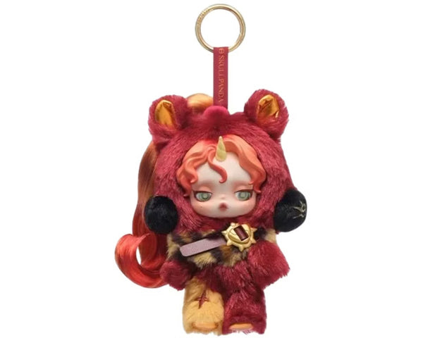 Popmart SKULLPANDA × My Little Pony Series Plush Doll Pendant (Sunset Shimmer) “Secret”