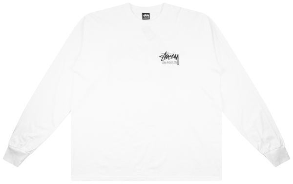 Stussy Stock Los Angeles Longsleeve White