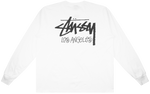 Load image into Gallery viewer, Stussy Stock Los Angeles Longsleeve White
