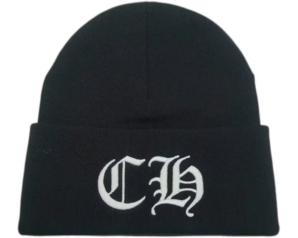 Chrome Hearts CH Logo Beanie Black/White