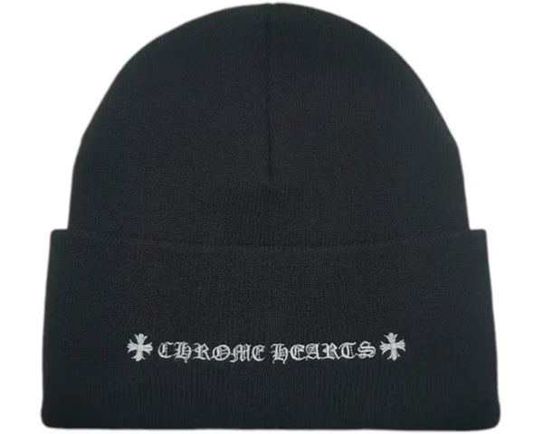 Chrome Hearts CH Logo Beanie Black/White