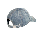 Load image into Gallery viewer, Stussy Low Profile Denim Strapback Indigo Stone Wash
