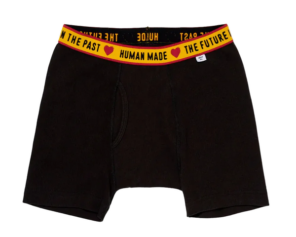 Human Made Black Stretch Cotton Boxer Brief with Logo