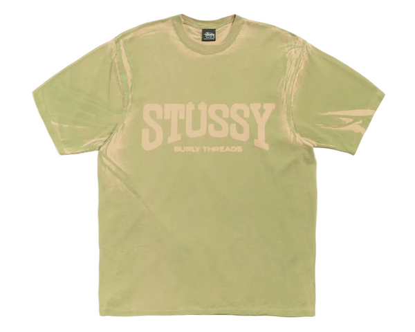 Stussy Burly Stone Washed Tee Khaki
