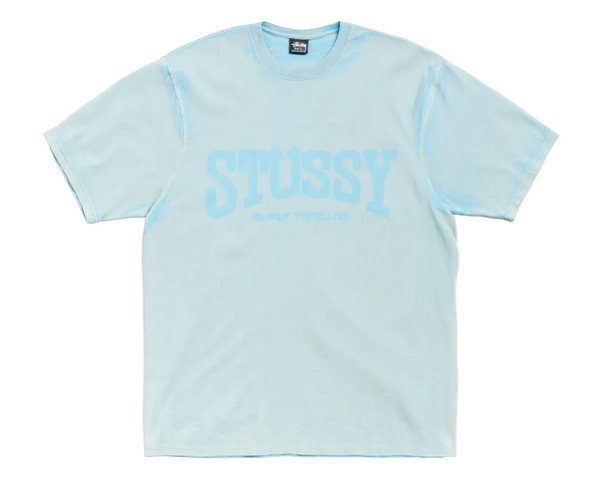 Stussy Burly Stone Washed Tee Sky Blue