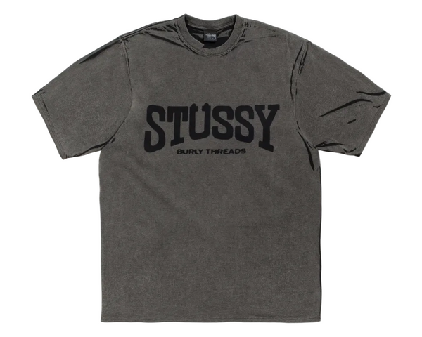 Stussy Burly Stone Washed Tee Black