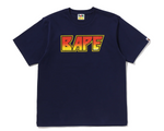 Load image into Gallery viewer, Bape x Kiss Logo Tee Navy
