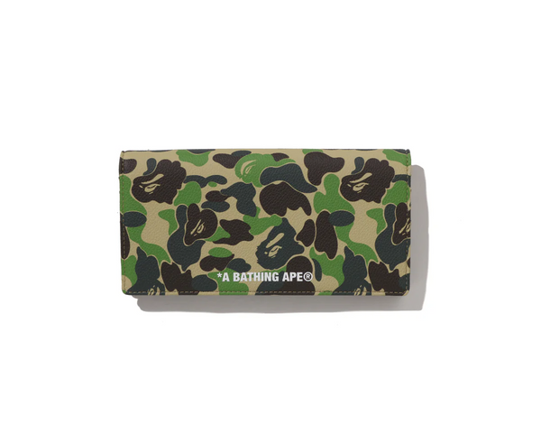 Bape Abc Camo Long Wallet Camo Green