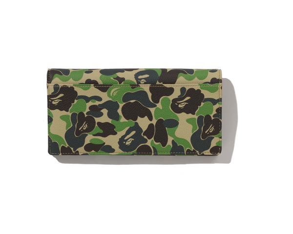 Bape Abc Camo Long Wallet Camo Green