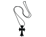 Load image into Gallery viewer, Chrome Hearts Tokyo 20th Anniversary Black Cross Rubber Necklace (Brandnew)

