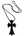 Chrome Hearts Tokyo 20th Anniversary Black Cross Rubber Necklace (Brandnew)
