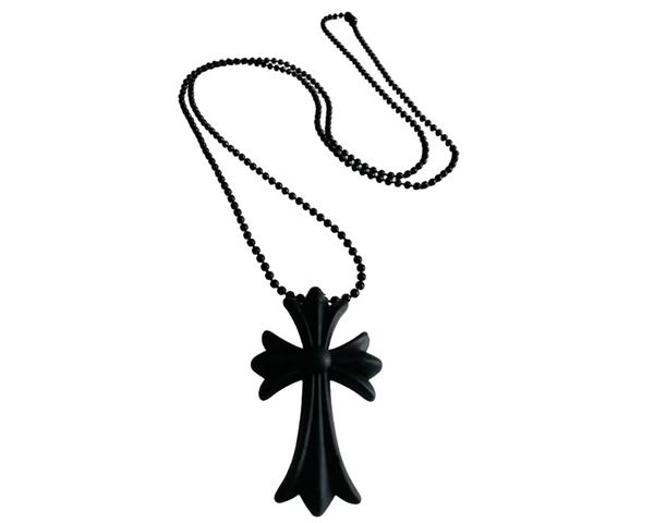 Chrome Hearts Tokyo 20th Anniversary Black Cross Rubber Necklace (Brandnew)