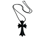 Load image into Gallery viewer, Chrome Hearts Tokyo 20th Anniversary Black Cross Rubber Necklace (Brandnew)
