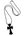 Chrome Hearts Tokyo 20th Anniversary Black Cross Rubber Necklace (Brandnew)