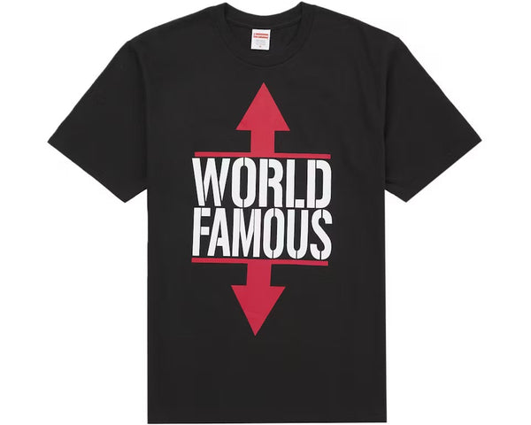 Supreme World Famous Tee Black