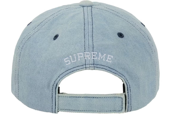 Supreme Embroidered Money Logo 6-Panel Light Blue