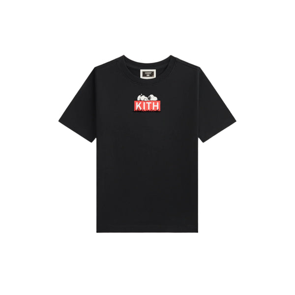 Kith Kids for Peanuts Doghouse Classic Logo Tee Black