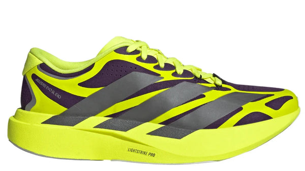 adidas Adizero Evo SL EXO Aurora Plum Solar Yellow