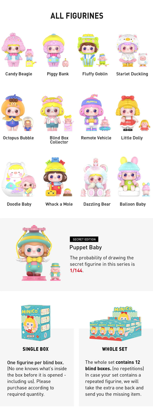 Popmart MINICO My Toy Party Series