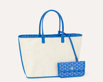Load image into Gallery viewer, Goyard Saint Louis Tote PM Green Sky Blue
