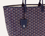 Load image into Gallery viewer, Goyard Saint Louis Tote PM Navy Blue
