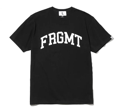 FRAGMENT University FRGMT Unv Tee Black Script – shoegamemanila