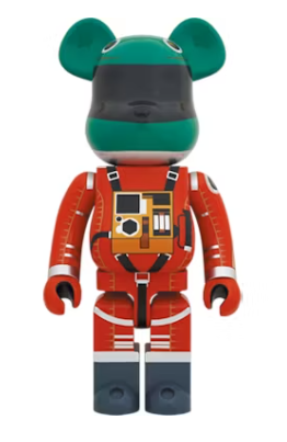 Bearbrick 2001: a space odyssey Space Suit Green Helmet & Orange Suit 1000%