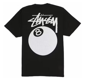 Stussy 8 Ball Pigment Dyed Black Tee