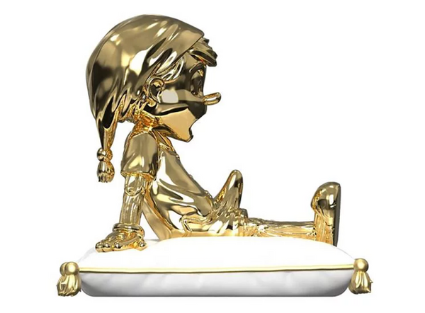 Juce Gace 'A Wood Awakening: Chill-Out' (gold chrome), 2021 “Porcelain”
