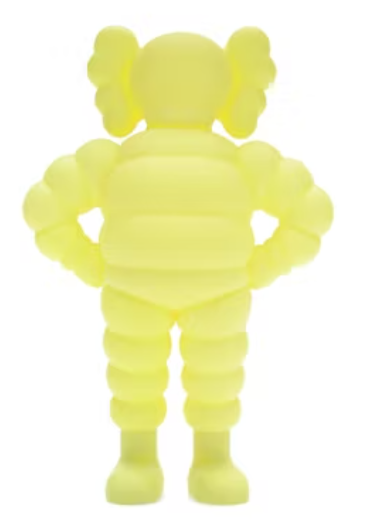KAWS Chum Vinyl Figure Yellow (2022) (No Box)