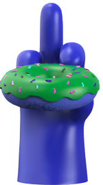 Load image into Gallery viewer, Mighty Jaxx I Donut Care (Radioactive Glow) by Abell Octovan
