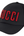 Gucci Embroidered Logo Baseball Cap black red patch