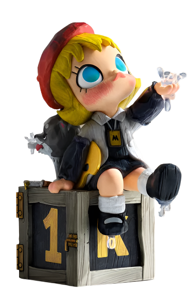 Pop Mart Molly 1st Anniversary Statue - Red/ Black Ver. (KENNYSWORK x Silent Trick)