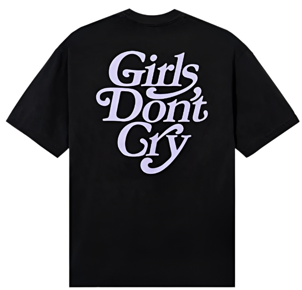 Girls Dont't Cry GDC Logo T-shirt Vintage Black Light Pink