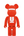 Bearbrick x UNDERCOVER Logo 1000% Red