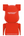 Bearbrick x UNDERCOVER Logo 1000% Red
