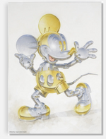 Load image into Gallery viewer, Hajime Sorayama x Disney Future Mickey Mouse Poster Metallic (Framed)
