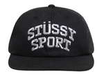 Load image into Gallery viewer, Stussy Mid Depth Sport Snapback Black/Metallic
