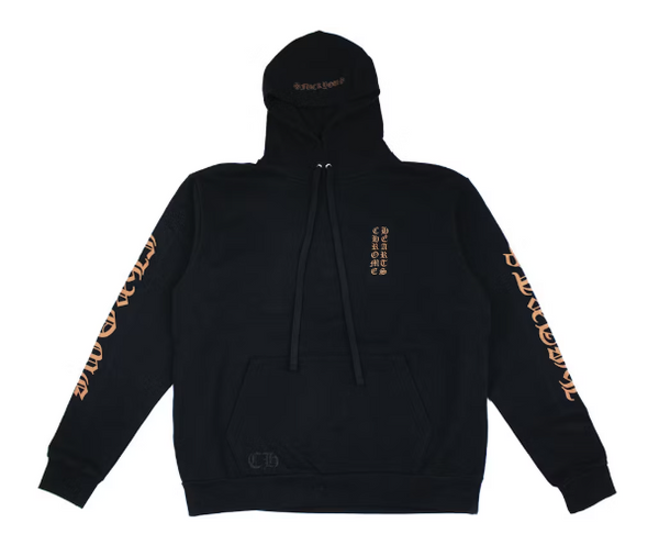 Chrome Hearts Vertical Logo FU Hood Hoodie Black/Brown