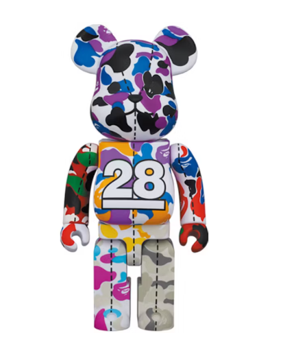 Bearbrick x BAPE 28th Anniversary Camo #2 400%