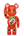 Bearbrick Maneki Neko Plum Transparent 400% Red