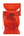 Bearbrick Maneki Neko Plum Transparent 400% Red