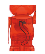 Load image into Gallery viewer, Bearbrick Maneki Neko Plum Transparent 400% Red
