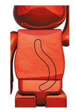 Load image into Gallery viewer, Bearbrick Maneki Neko Plum Gold Plated 400%
