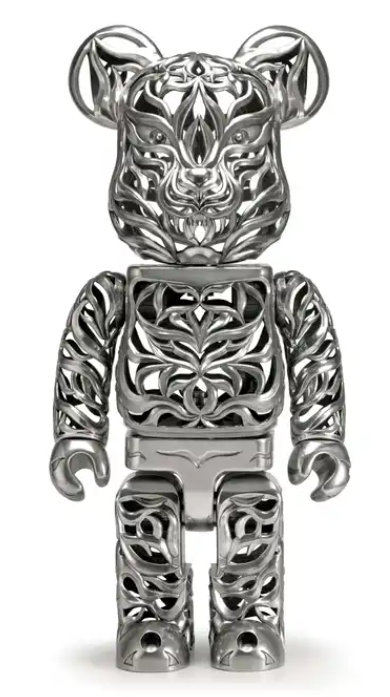 Bearbrick x Royal Selangor Special Edition Tiger 1000% Silver